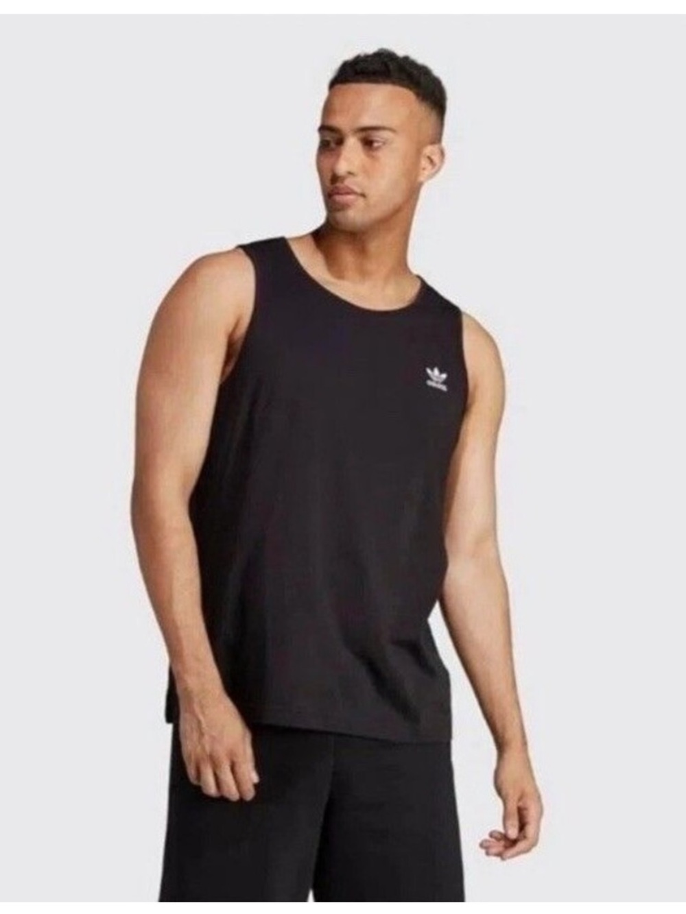 NWT adidas Black Trefoil Graphic Tank Top Men’s XS